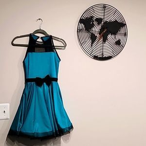 Green & Black Curtain call dancing costume/Bodysuit Size: AME